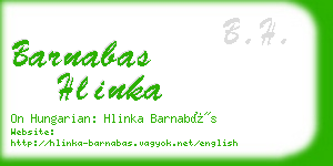 barnabas hlinka business card